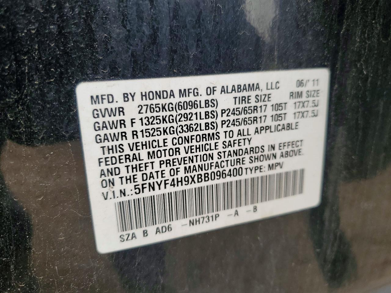 Honda Pilot Touring