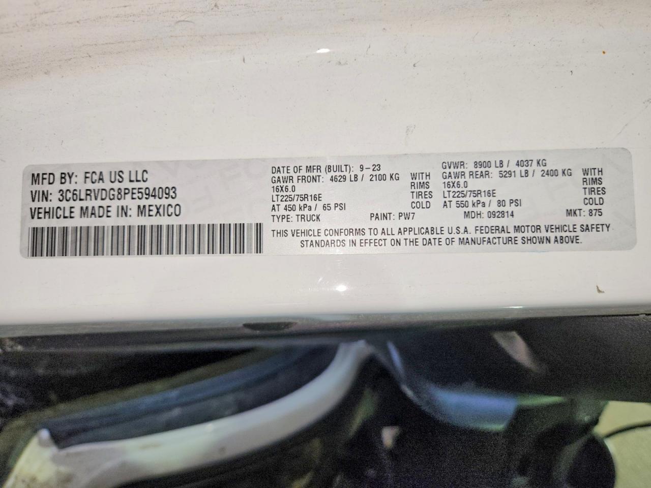 Ram Promaster 2500 High