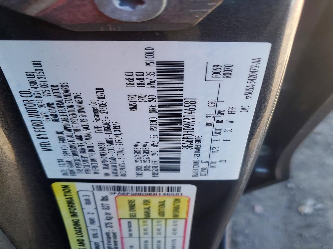 Ford Fusion Se