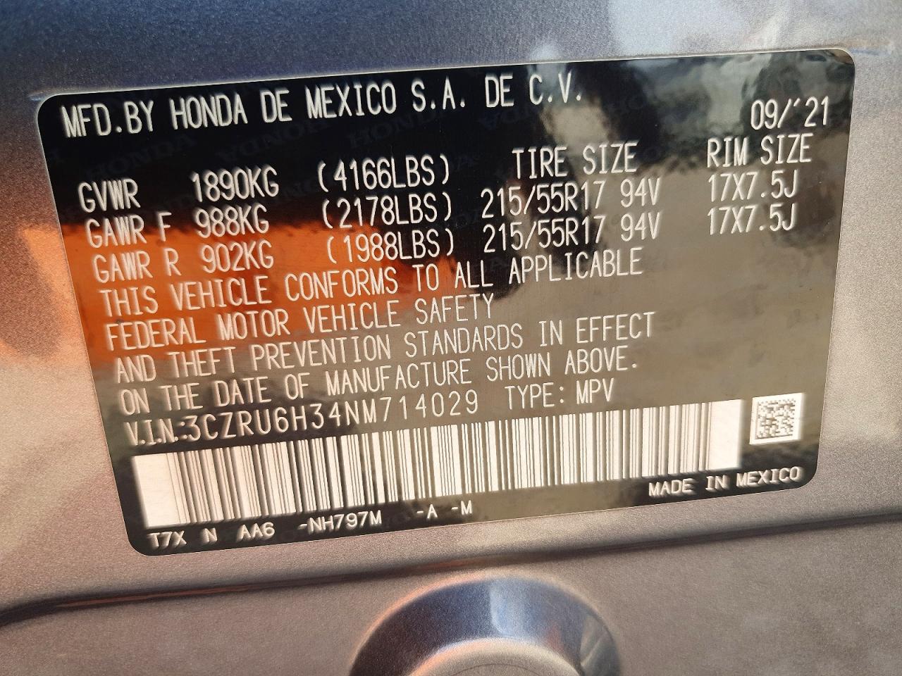 Honda HR-V Lx