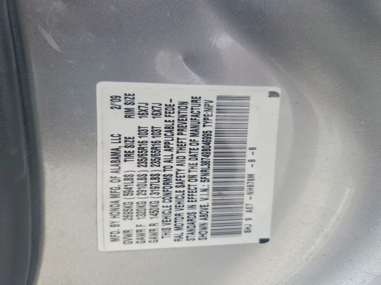 Honda Odyssey Exl