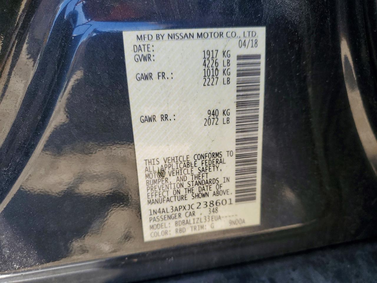 Nissan Altima 2.5 Sv