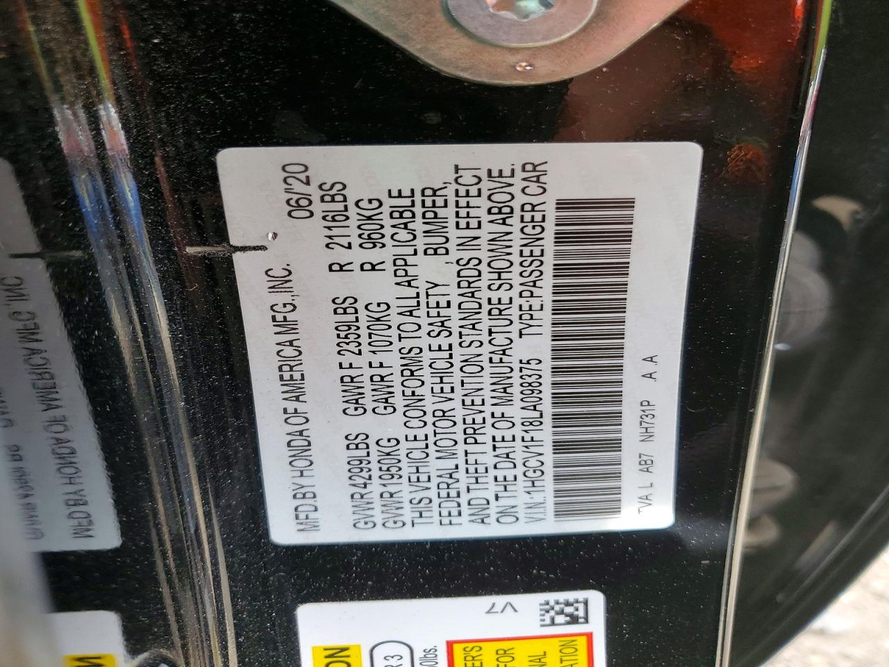 Honda Accord Lx