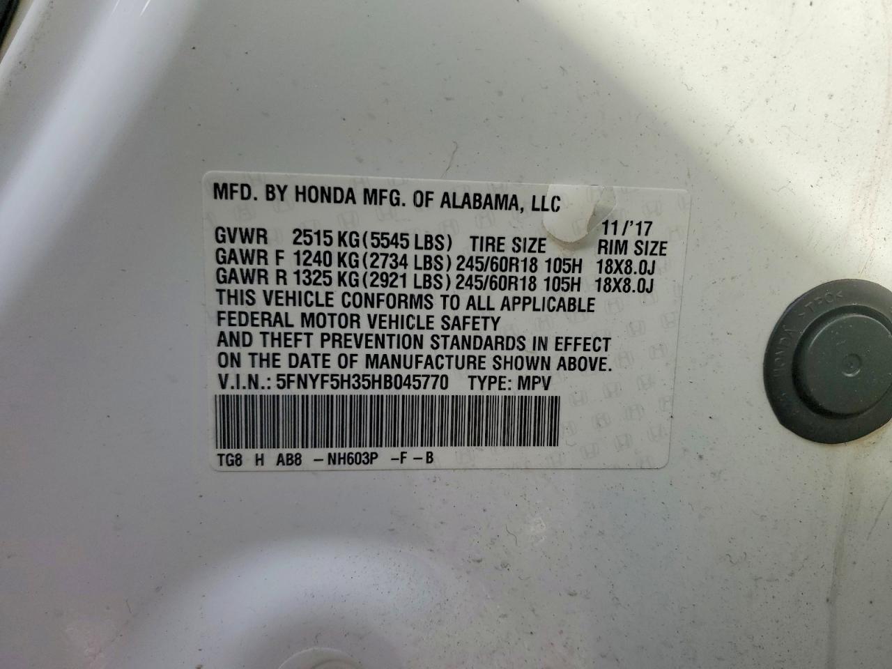 Honda Pilot Ex