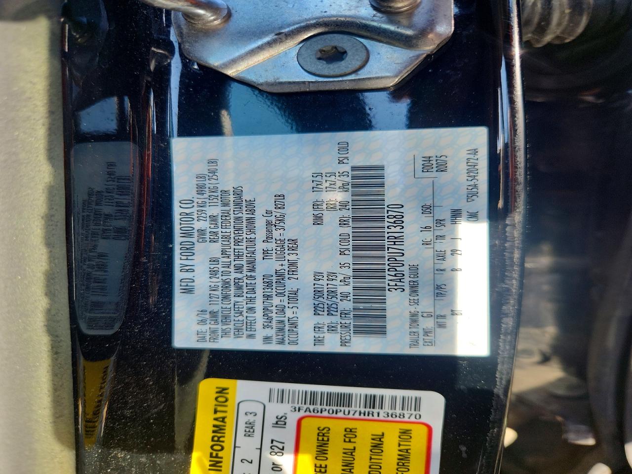 Ford Fusion Se Phev