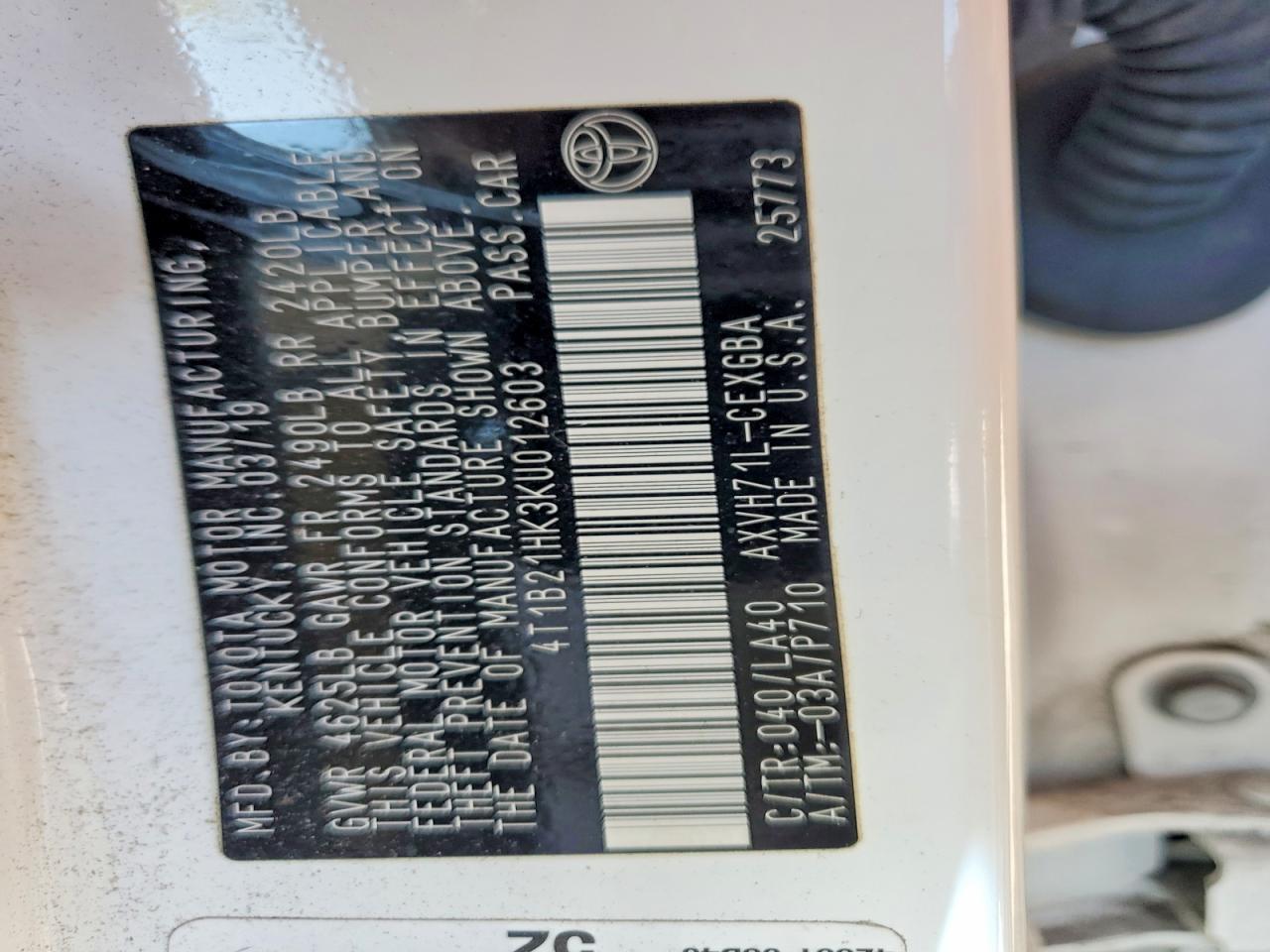 Toyota Camry Xle