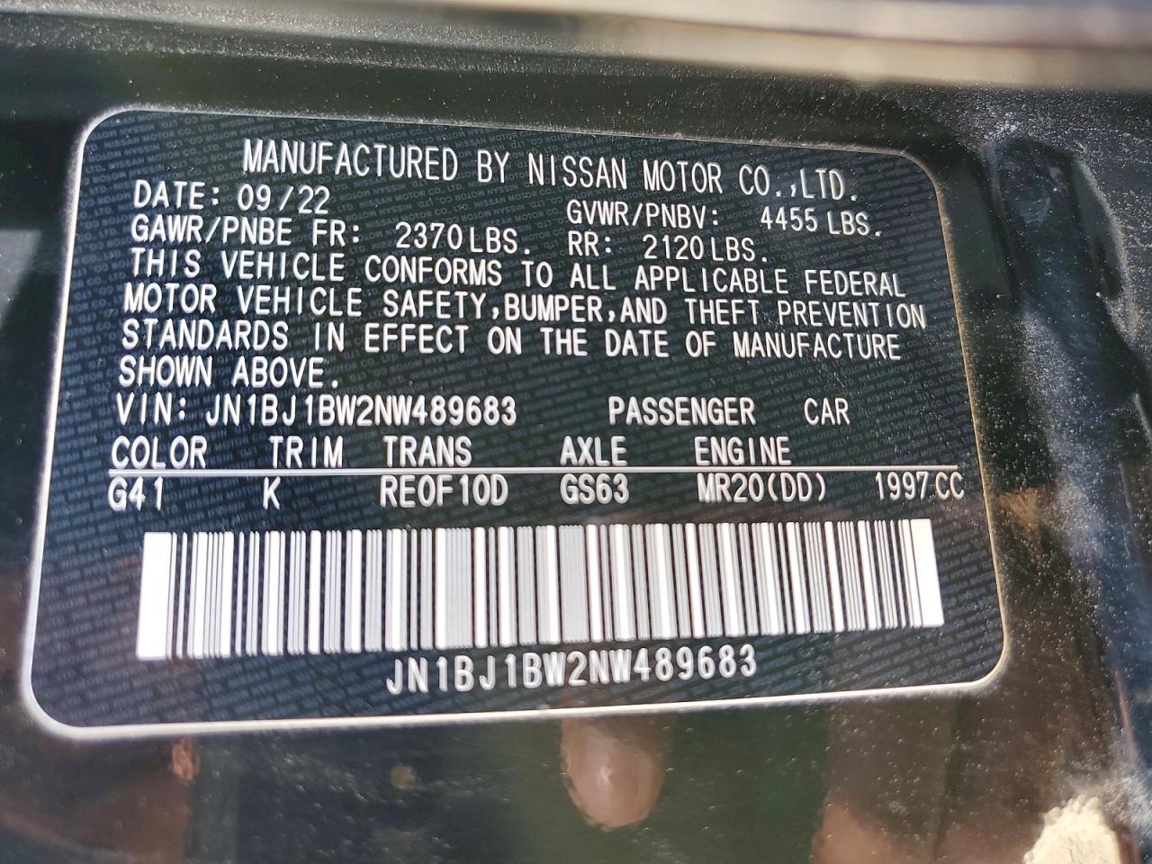 Nissan Rogue Sv