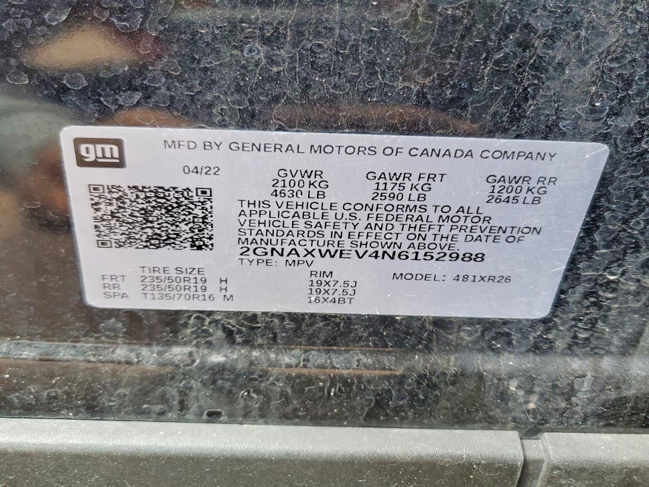 Chevrolet Equinox Rs
