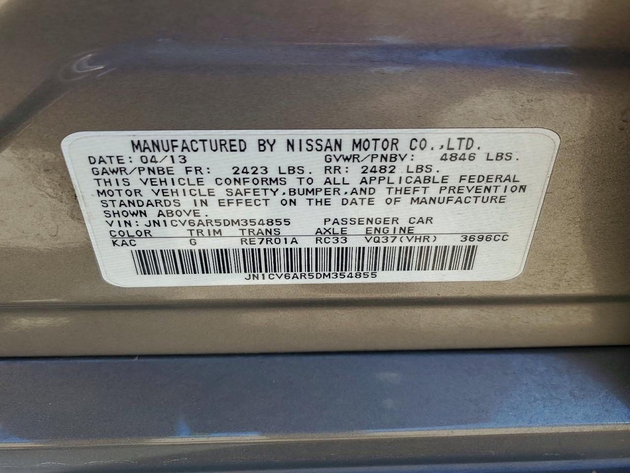 INFINITI G37 X