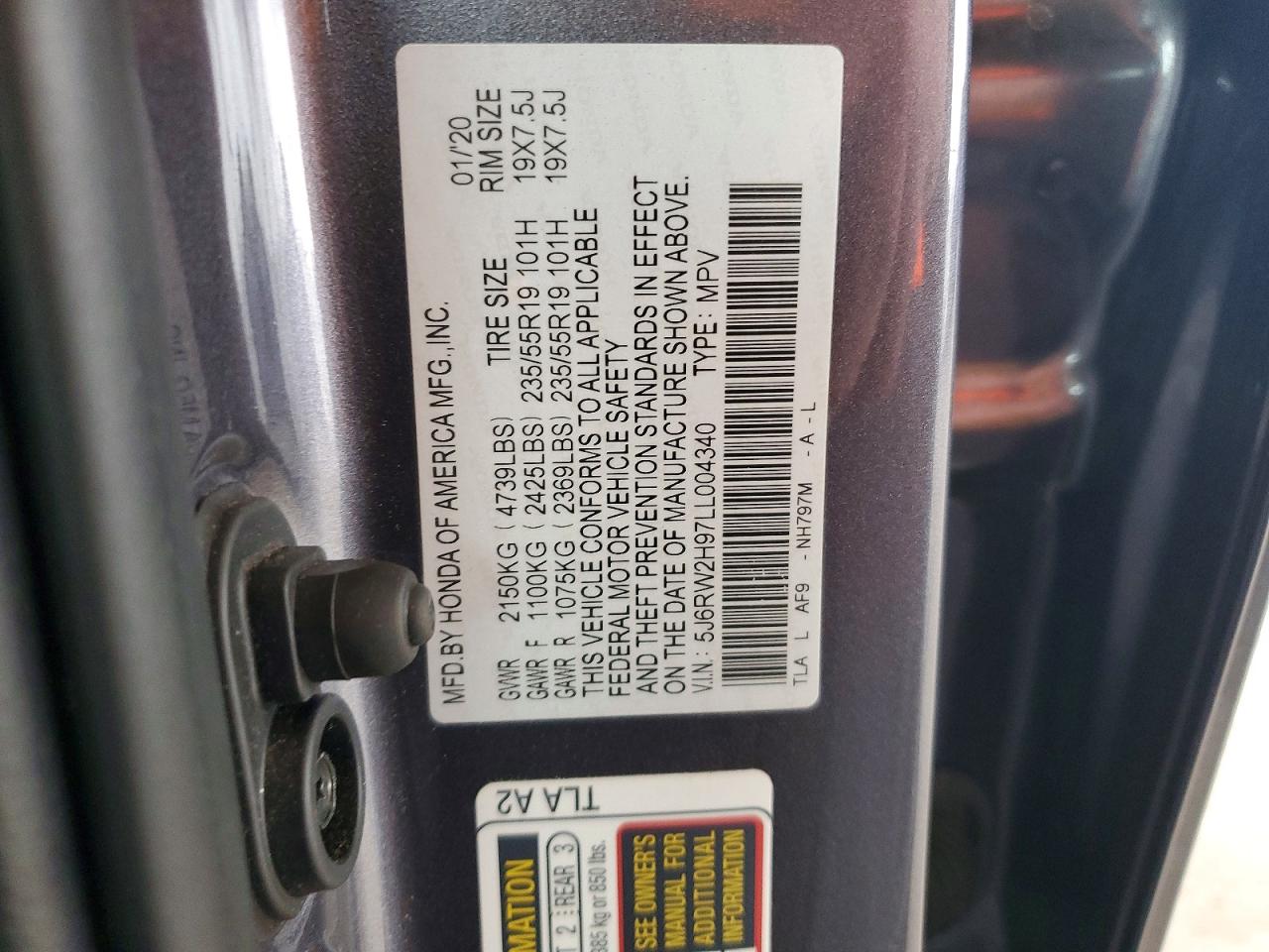 Honda Crv Touring