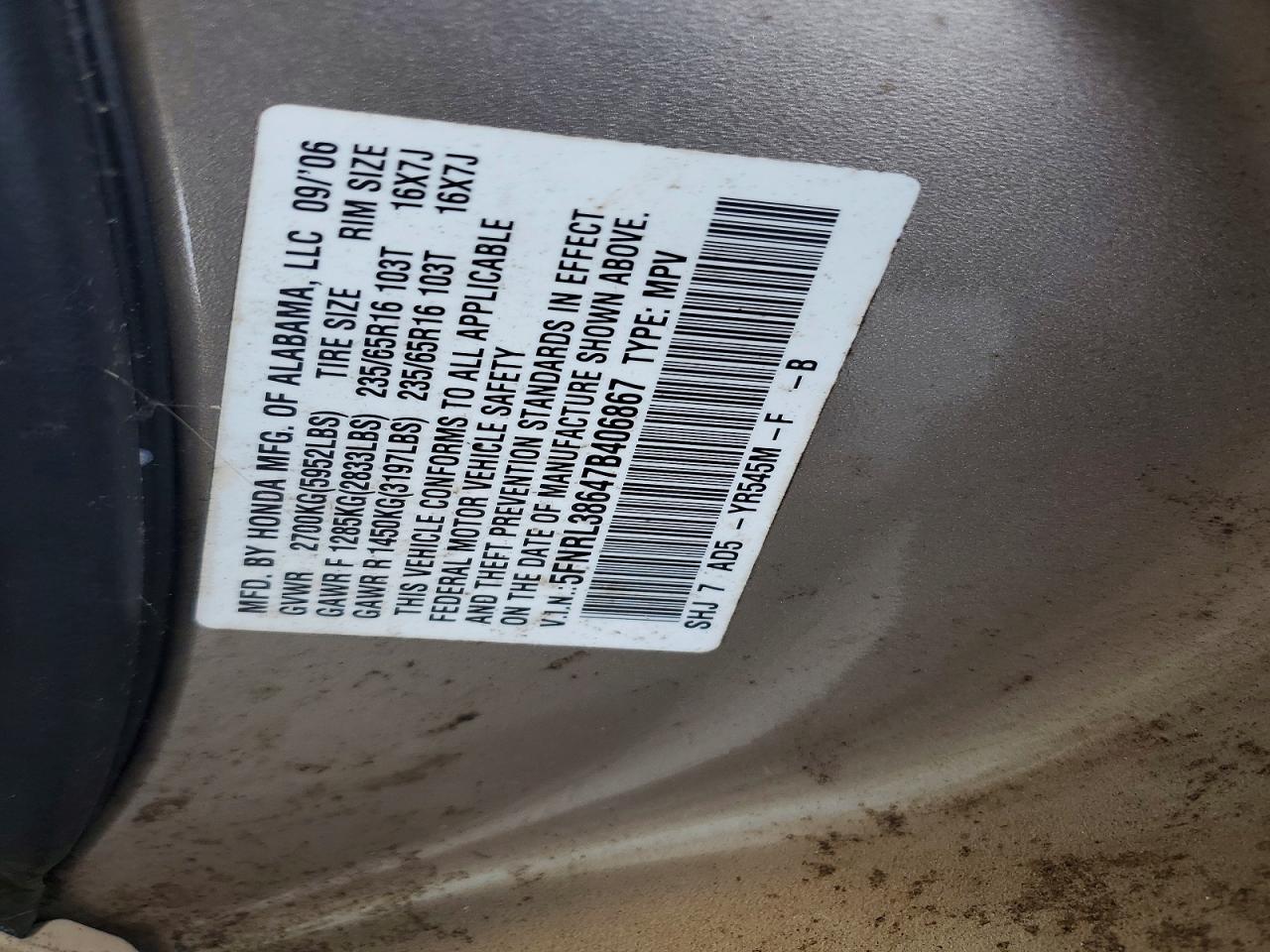 Honda Odyssey Exl