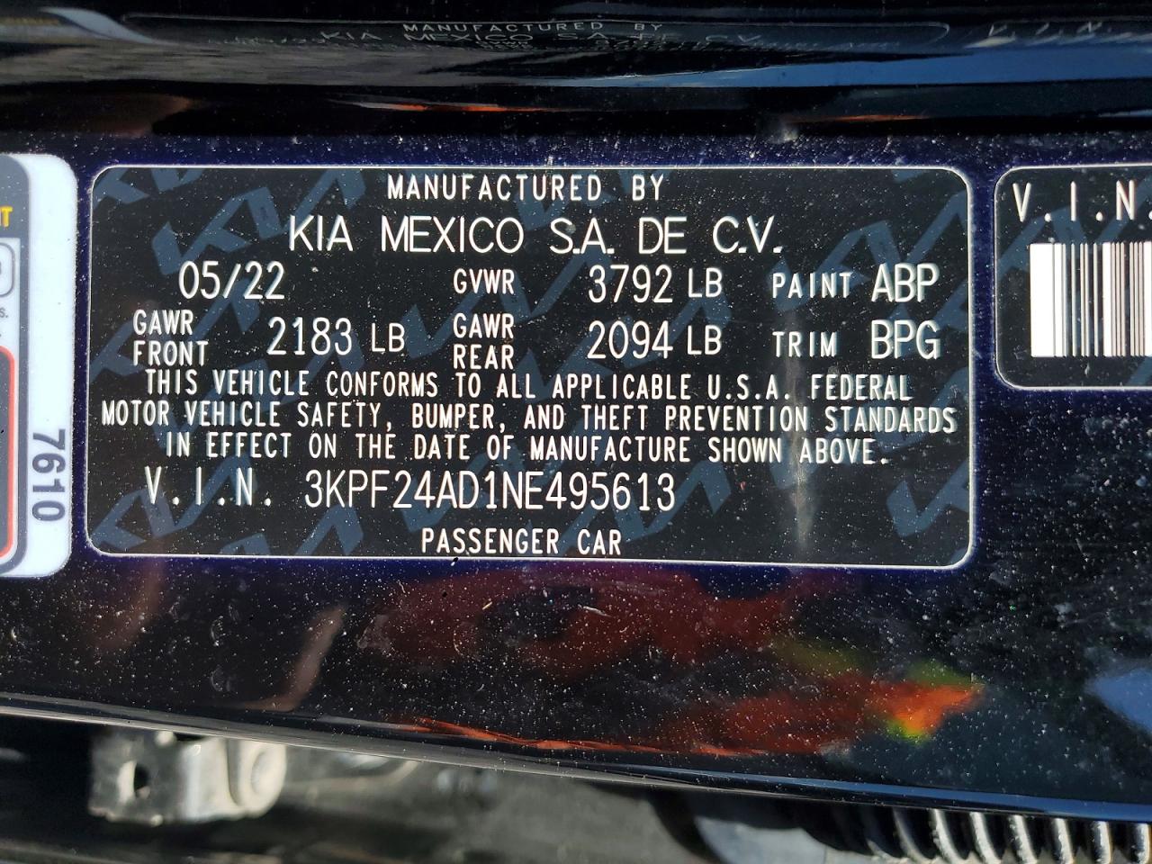 Kia Forte Lxs