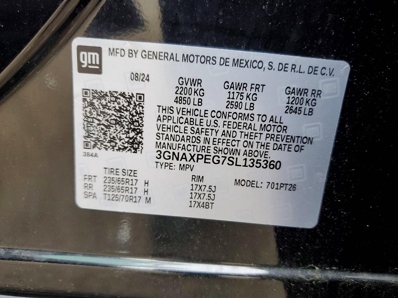 Chevrolet Equinox Lt