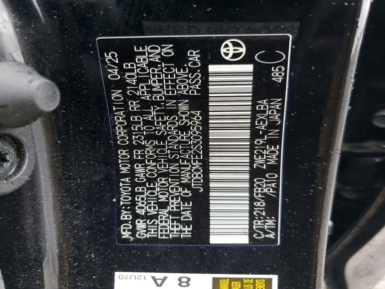 Toyota Corolla Le