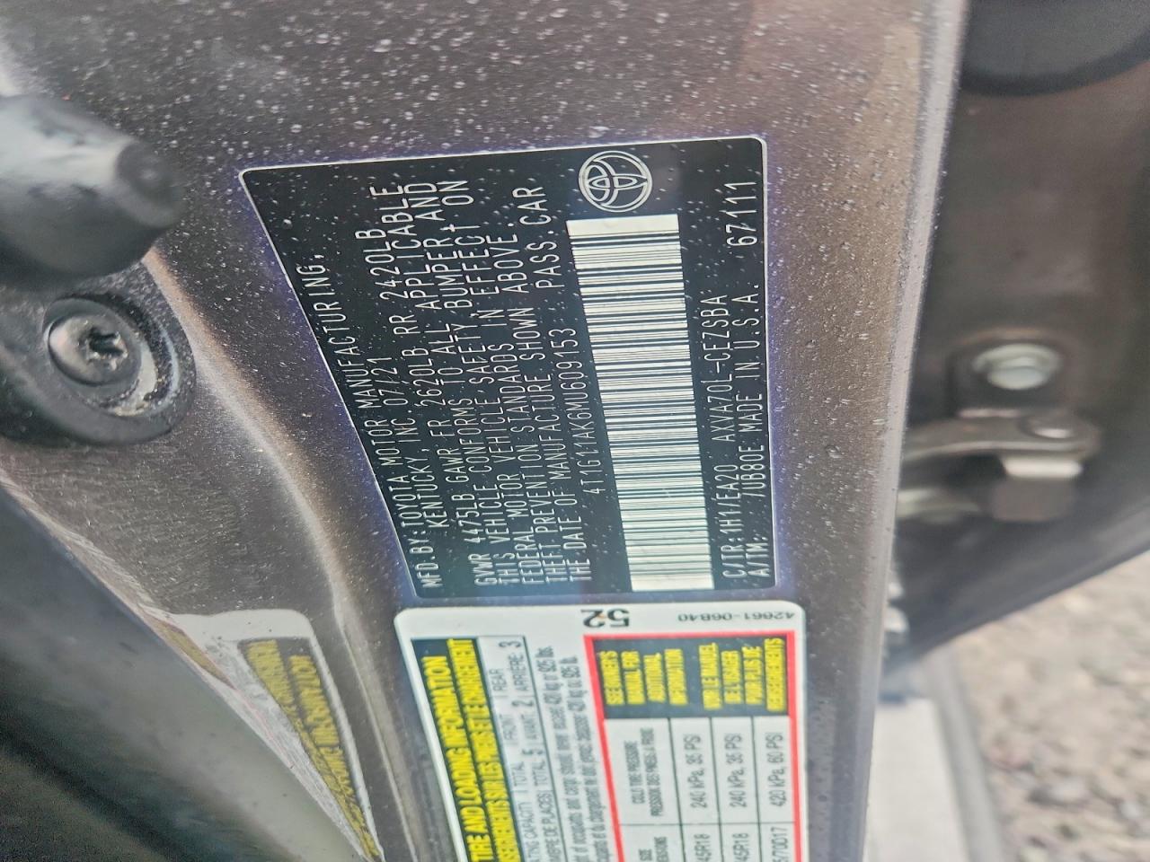 Toyota Camry Se