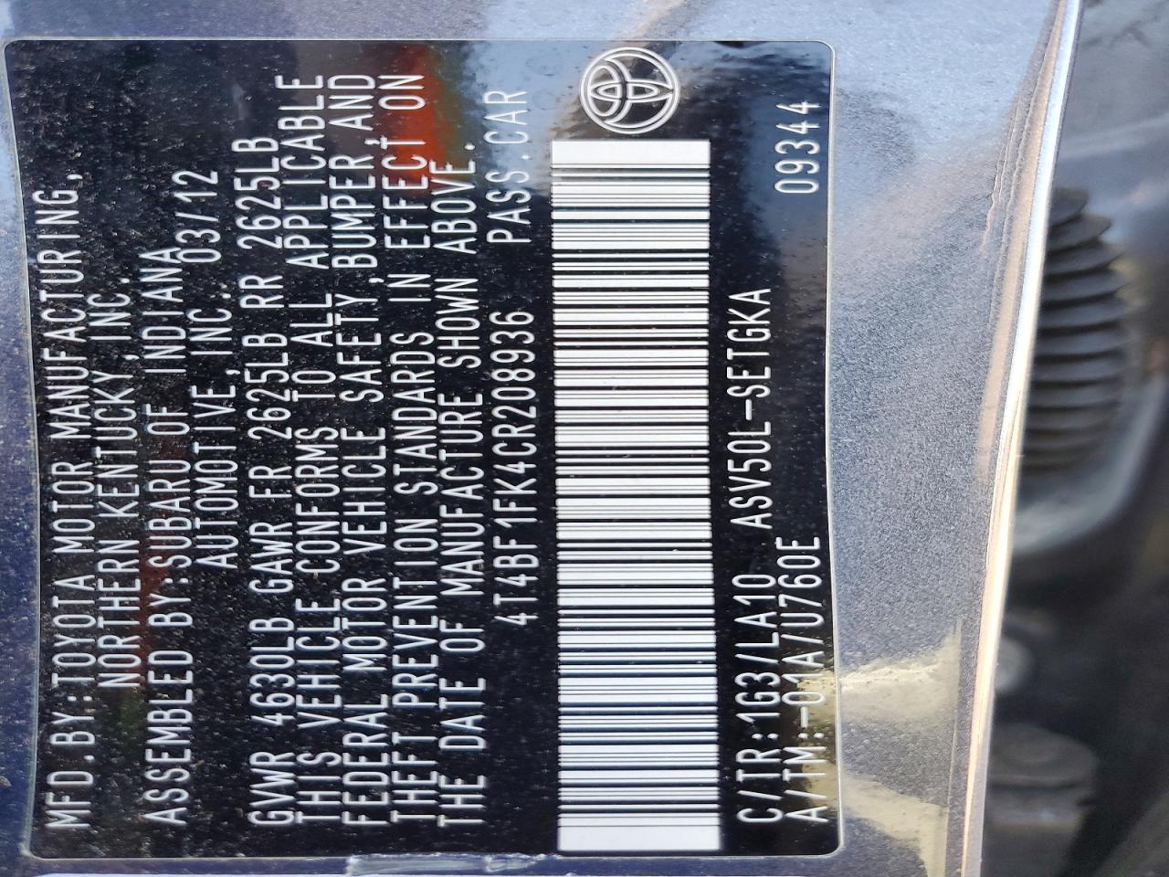 Toyota Camry Xle
