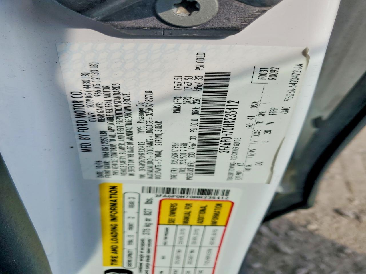 Ford Fusion Se