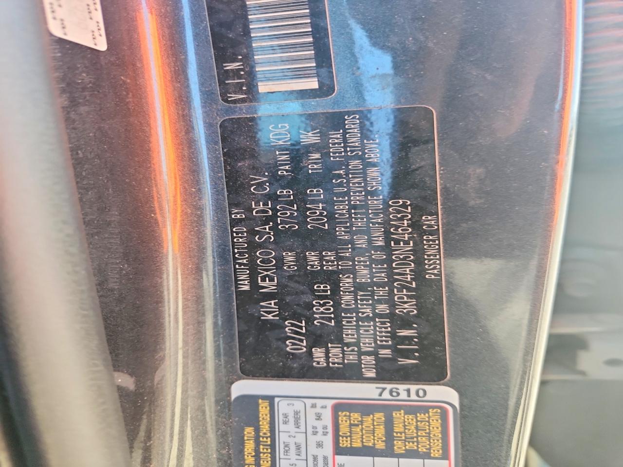 Kia Forte Lxs