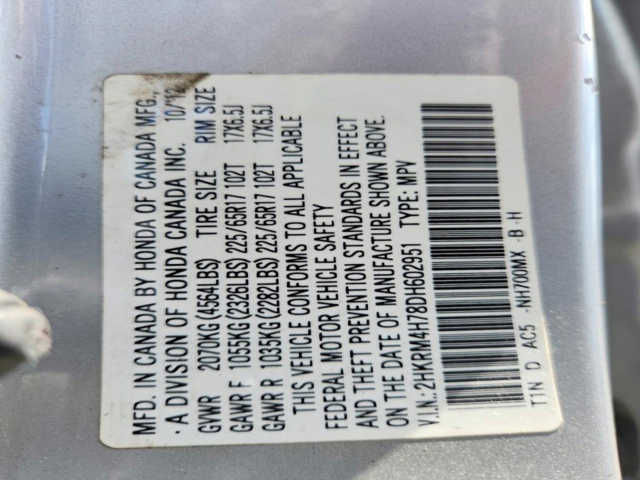 Honda Crv Exl