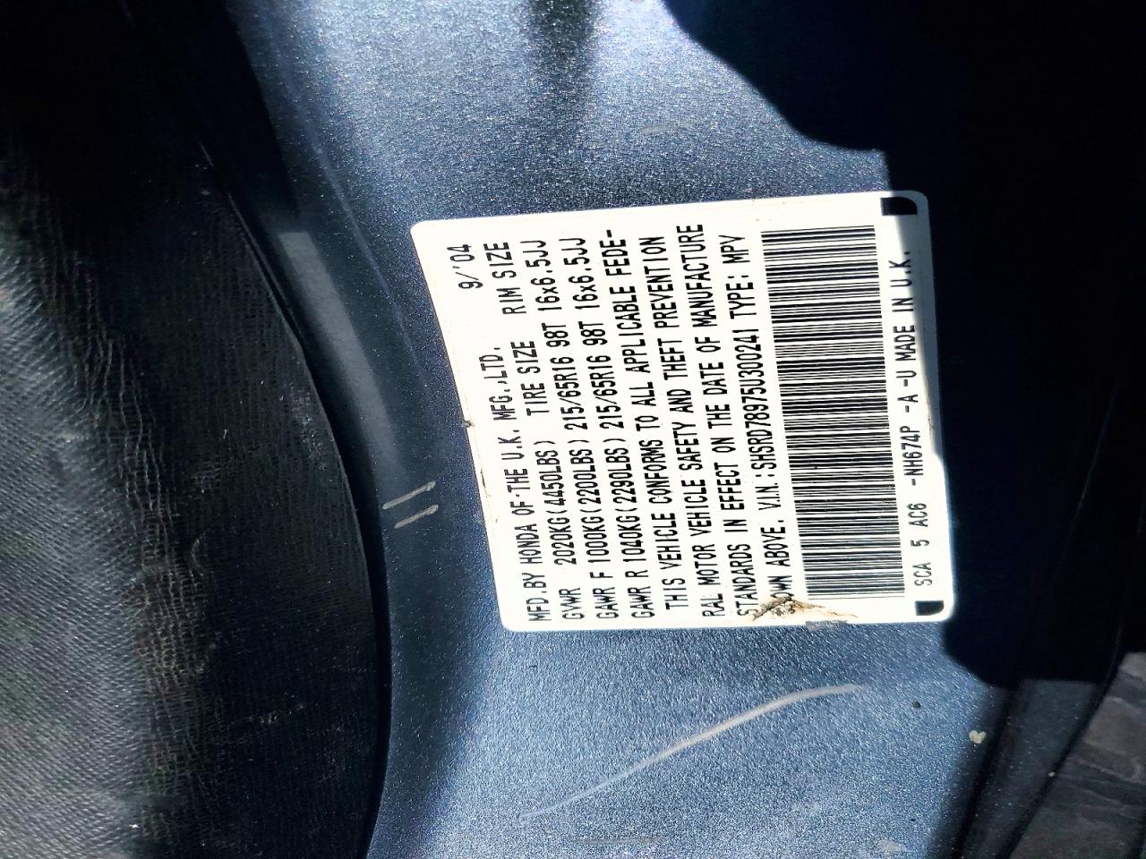 Honda Crv Se