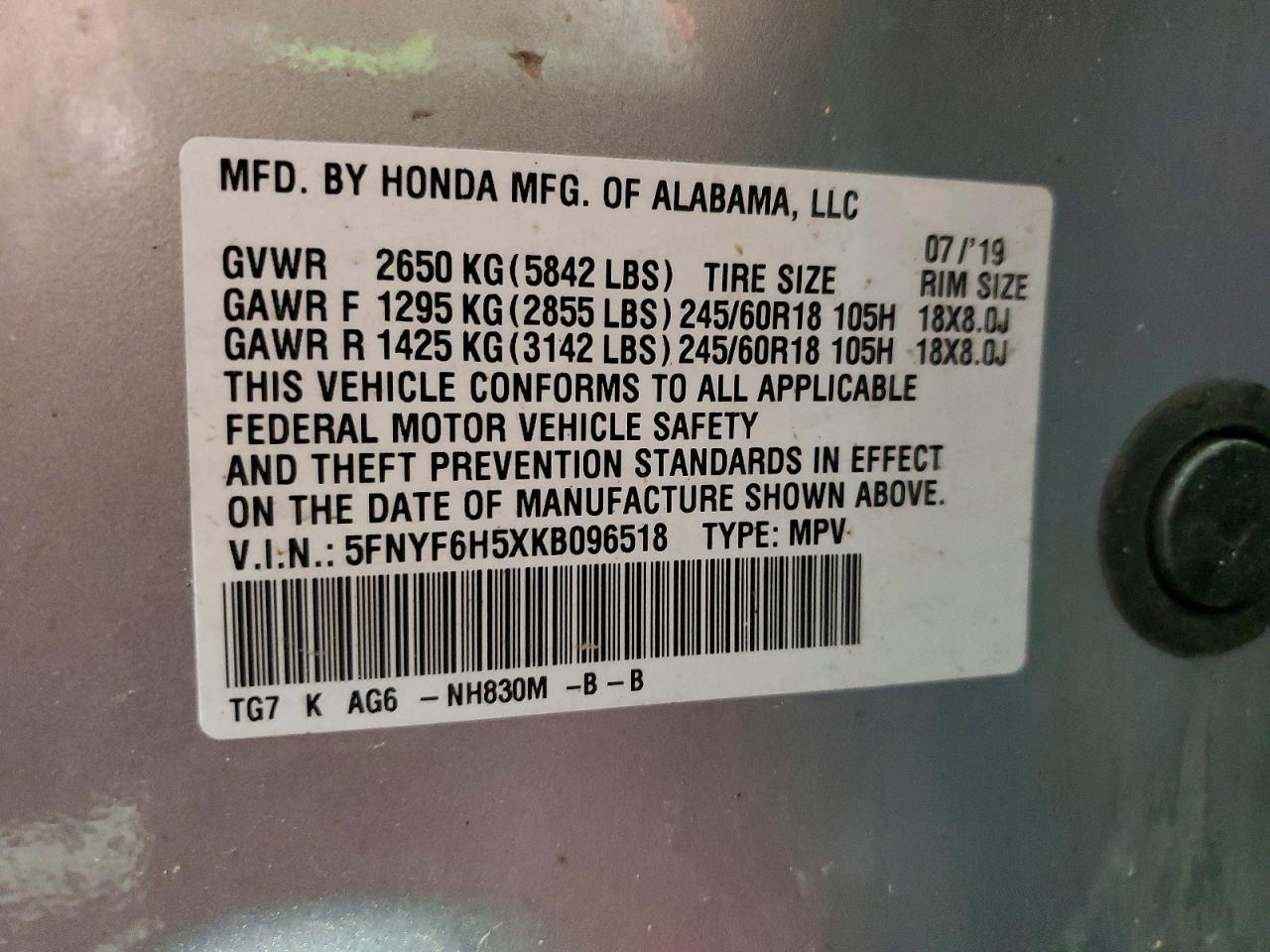 Honda Pilot Exl