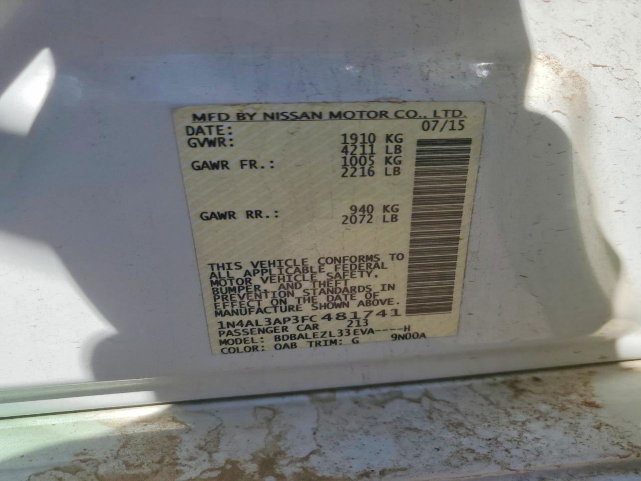 Nissan Altima 2.5 S