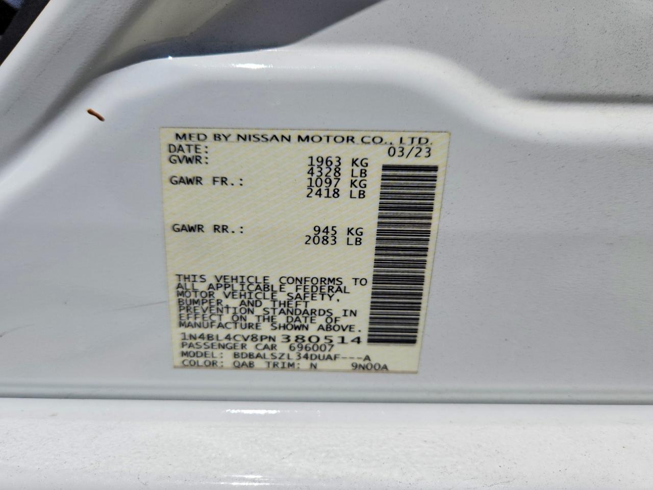 Nissan Altima Sr