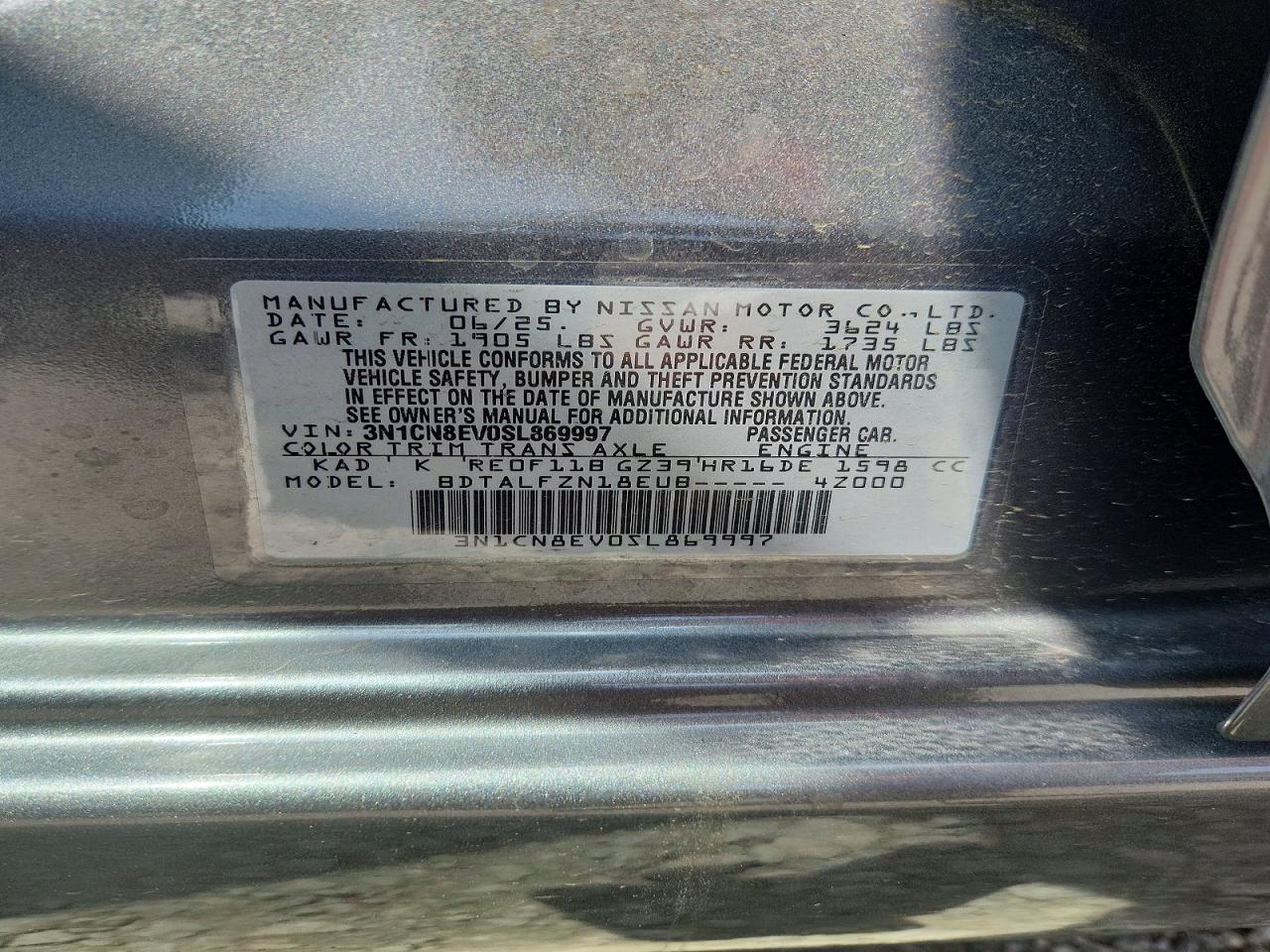 Nissan Versa Sv