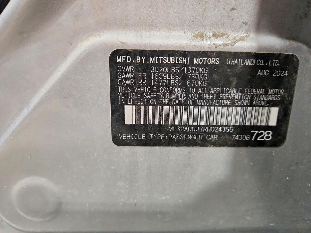 Mitsubishi Mirage Es