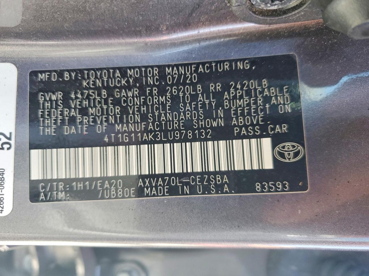 Toyota Camry Se