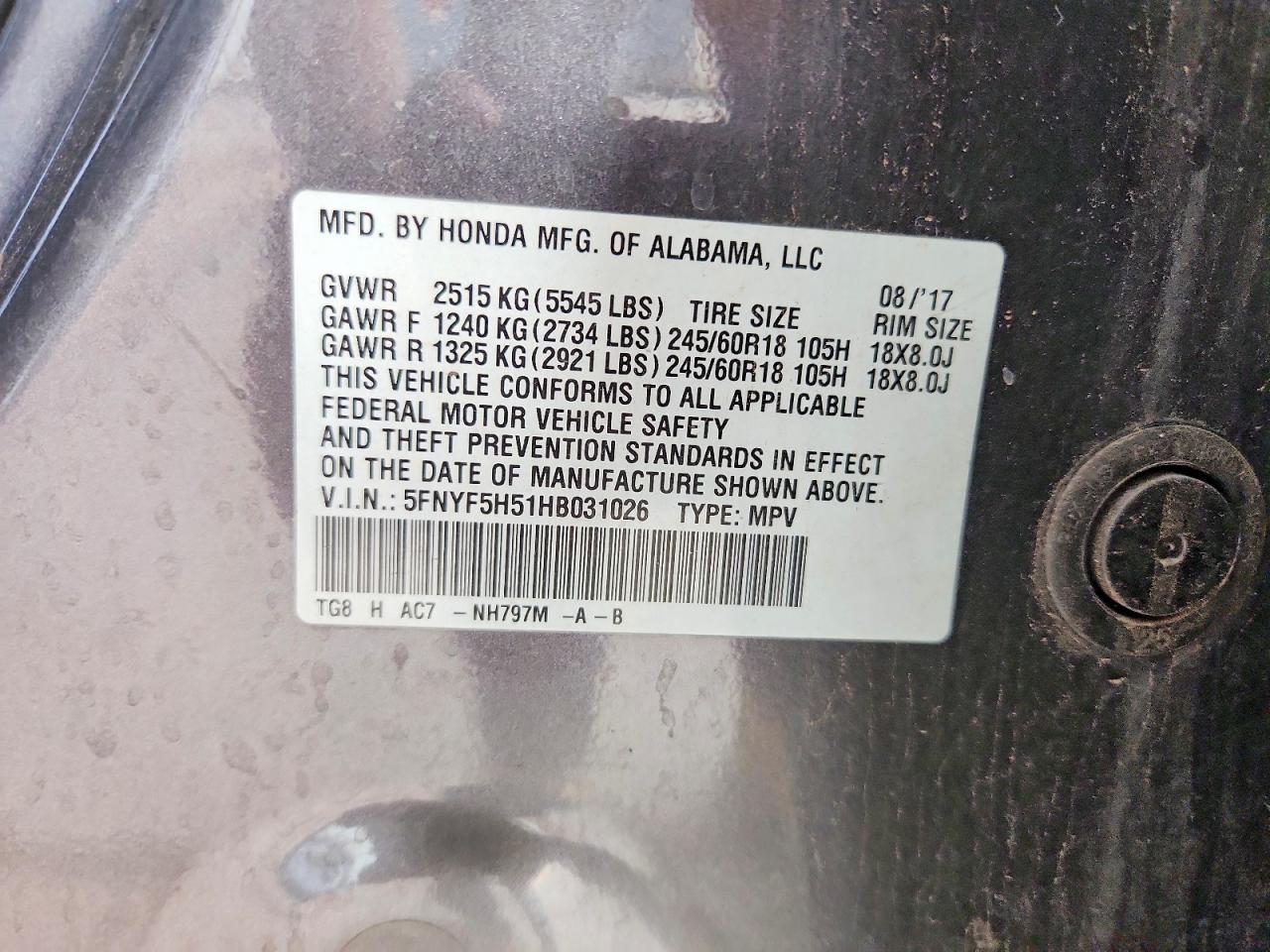 Honda Pilot Exl