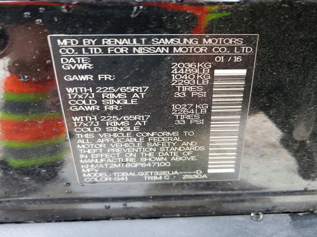 Nissan Rogue Sv