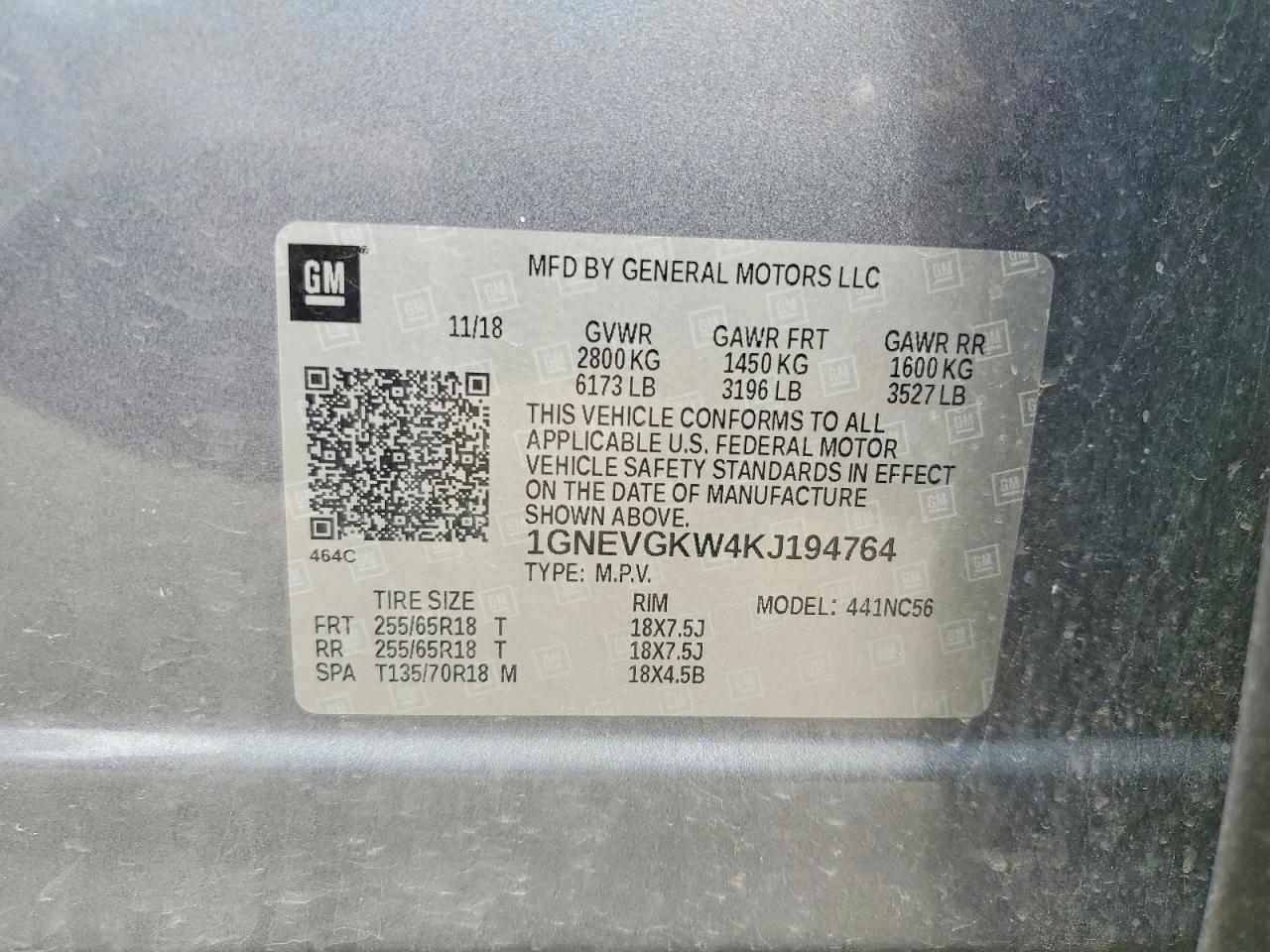 Chevrolet Traverse Lt