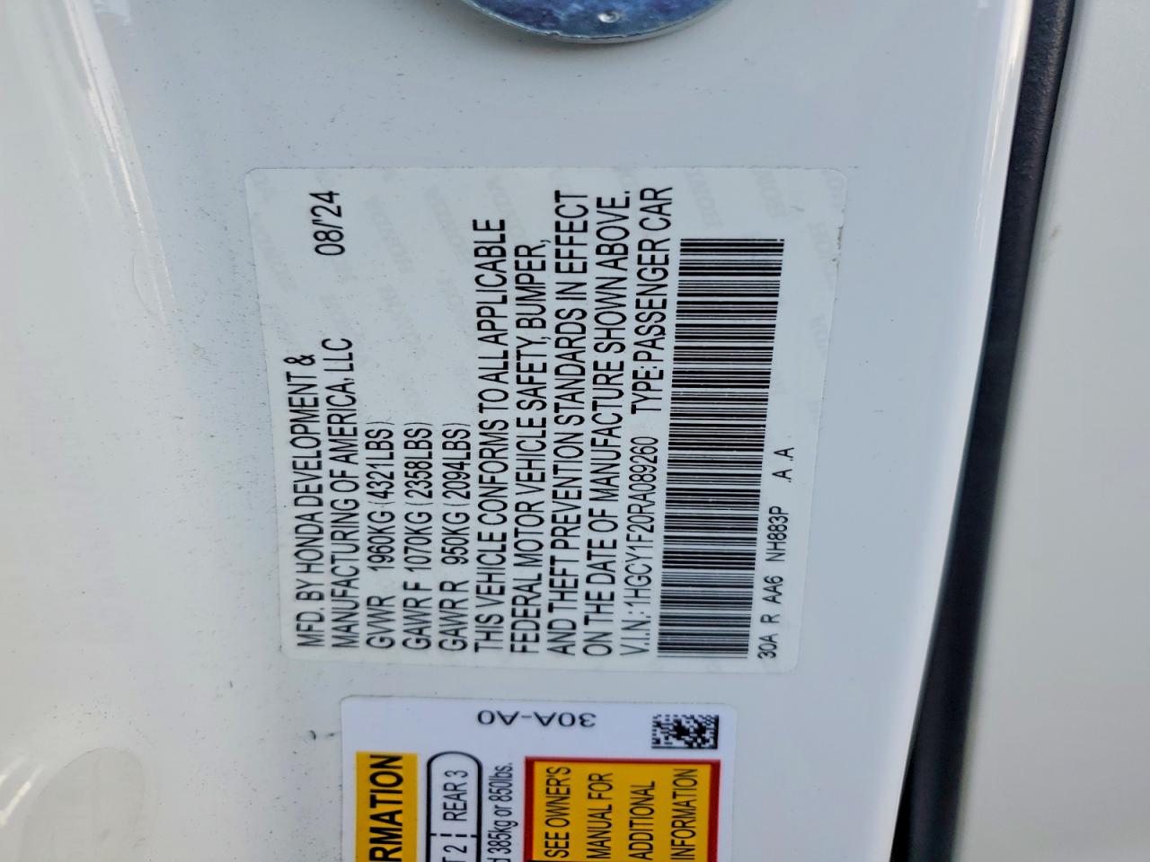 Honda Accord Lx