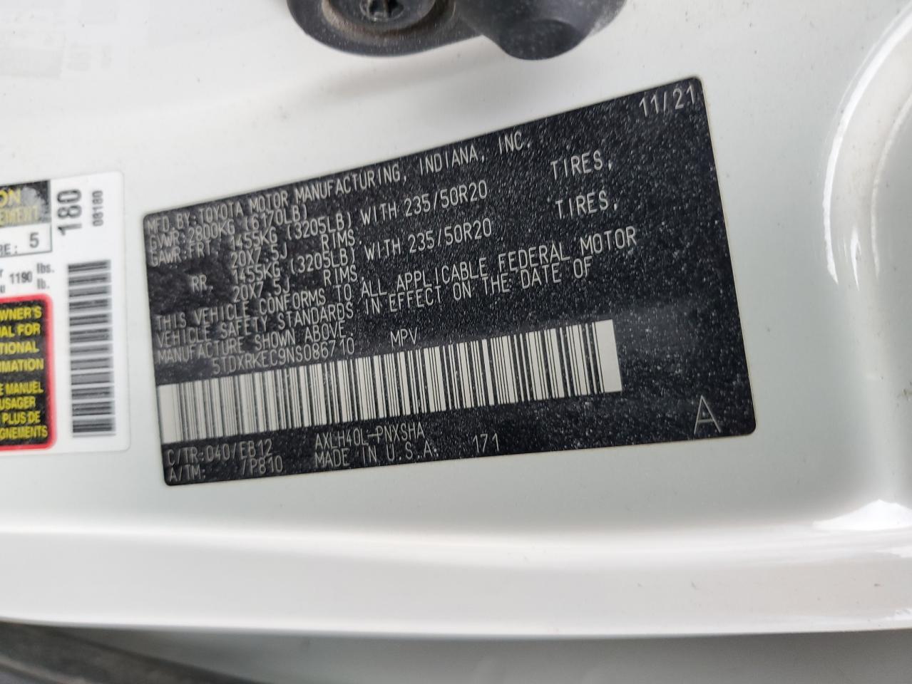 Toyota Sienna Xse 7-passenger
