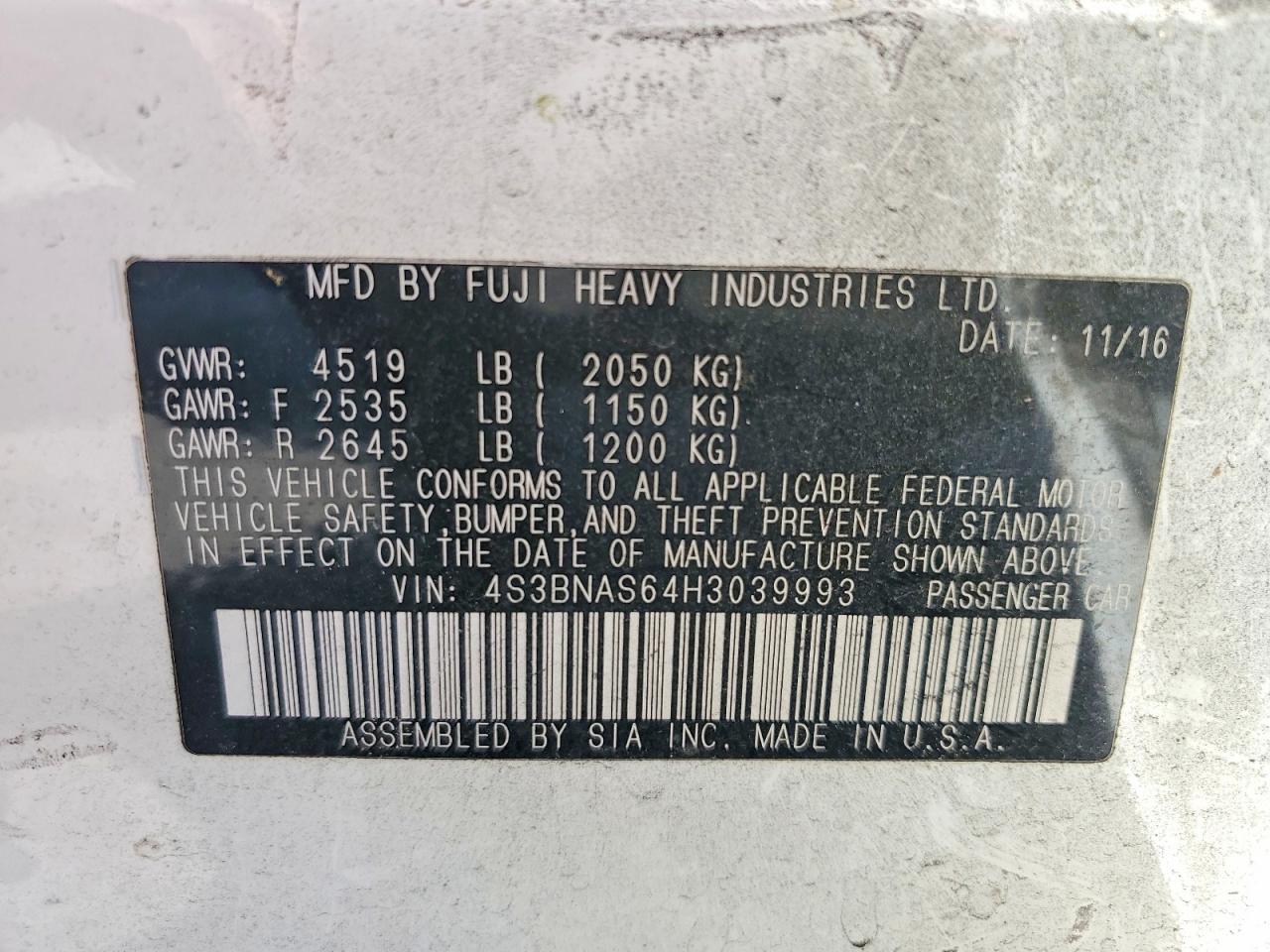Subaru Legacy Sport