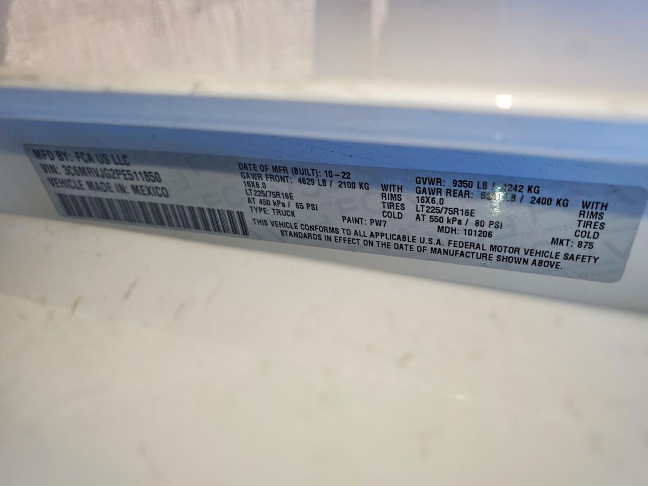 Ram Promaster 3500 High