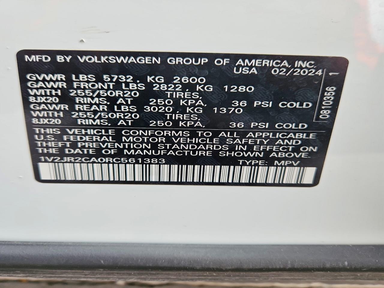 Volkswagen Atlas Se