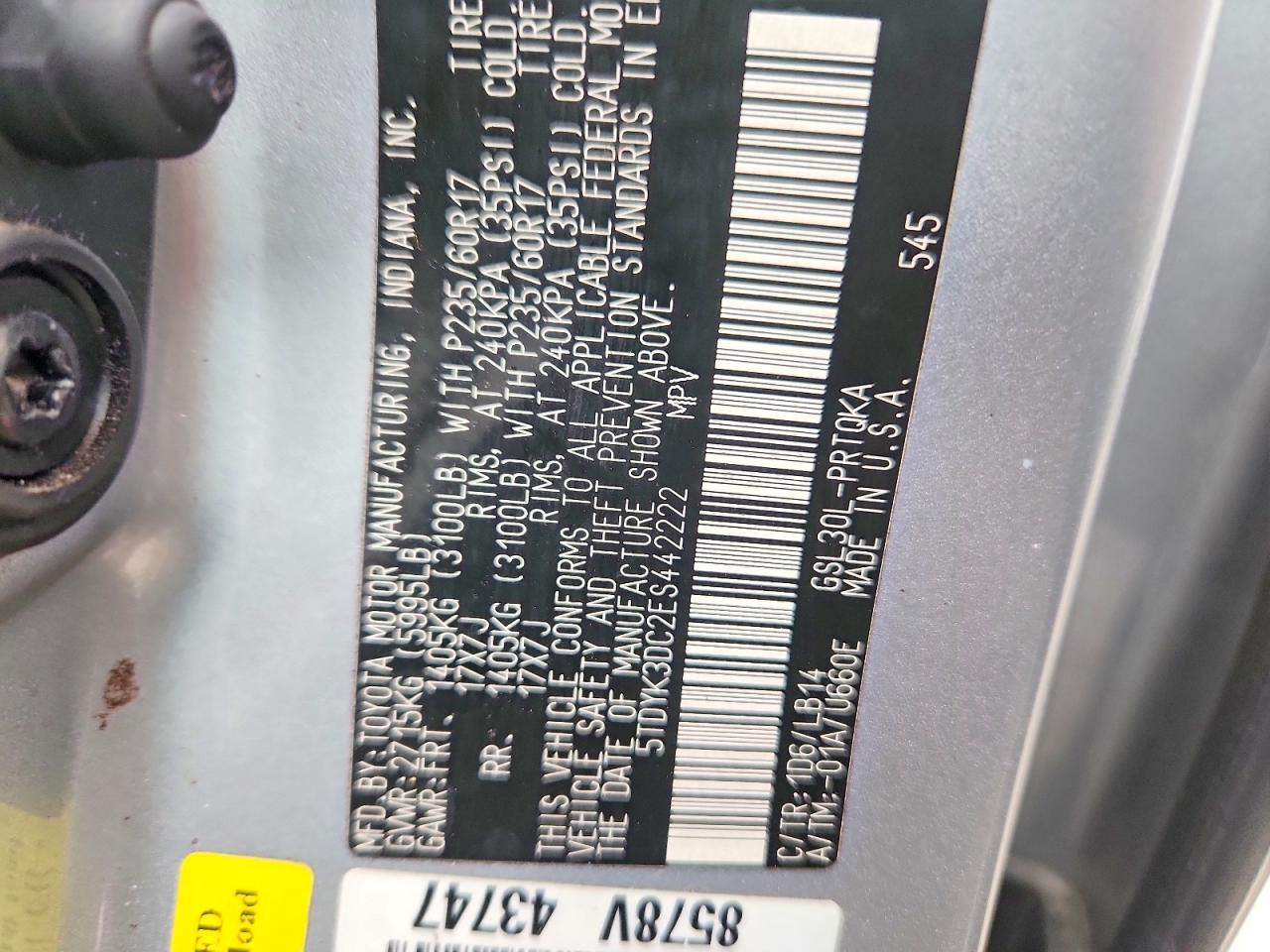 Toyota Sienna Xle 8-passenger