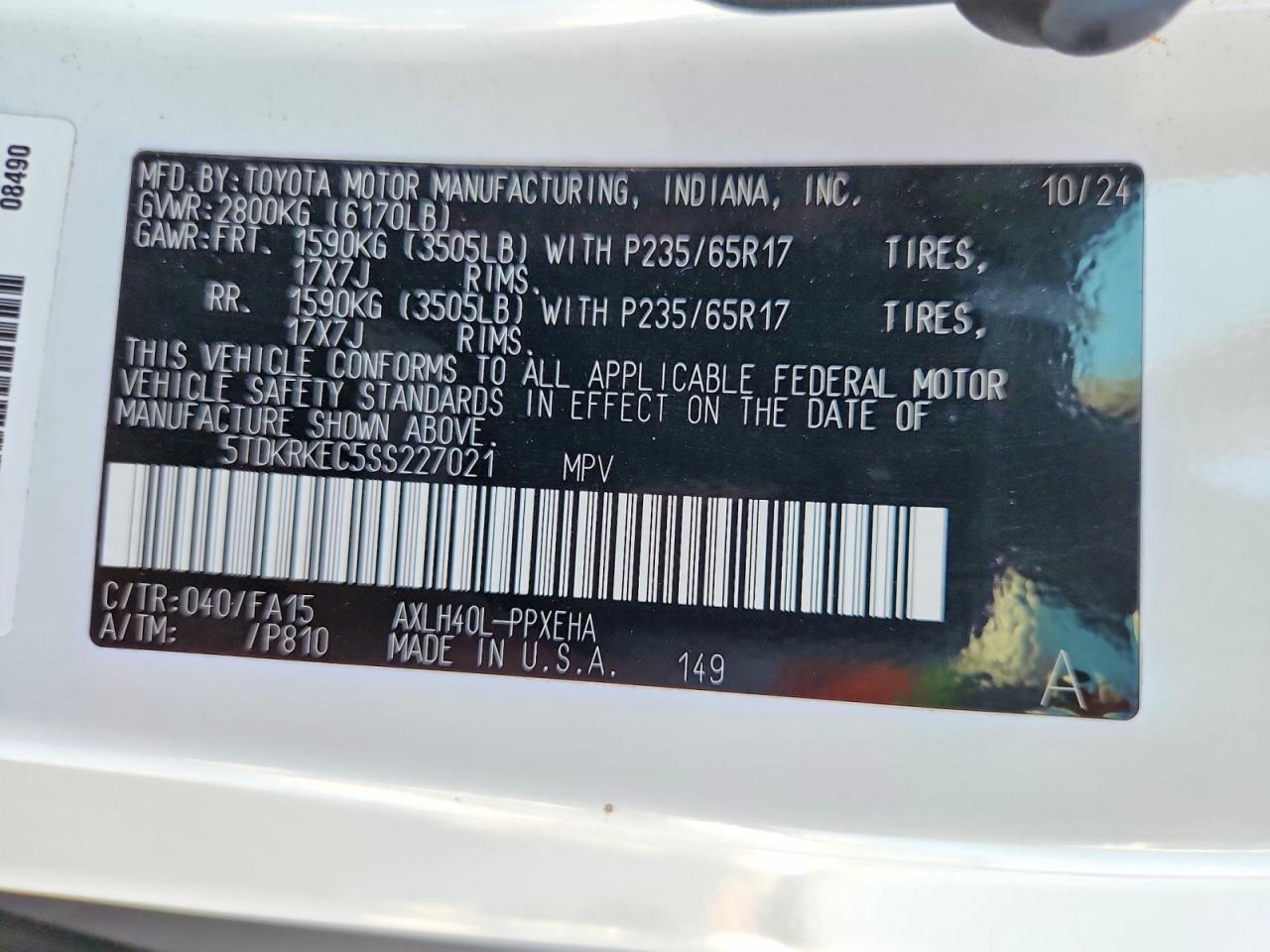 Toyota Sienna Le