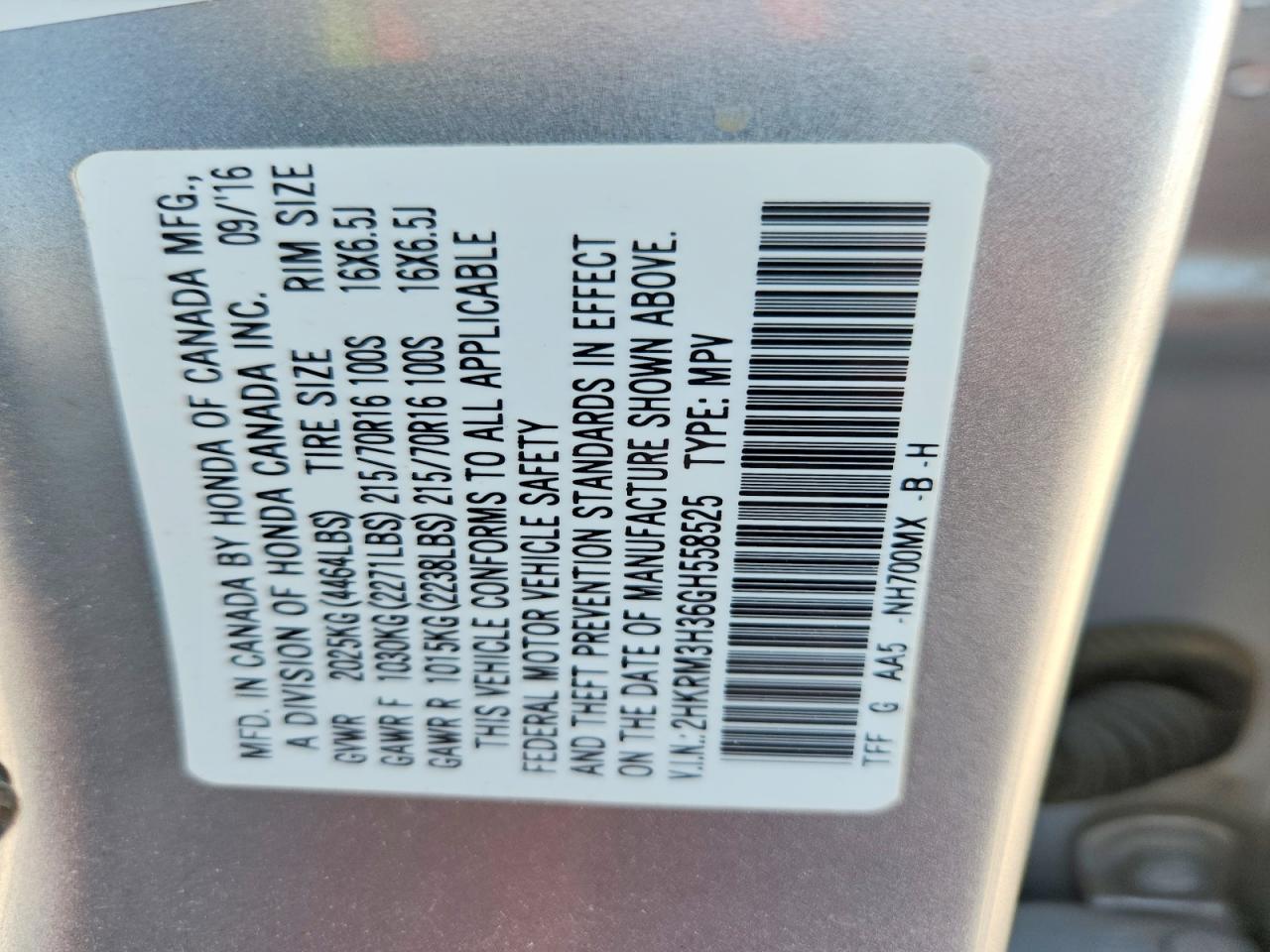 Honda Crv Lx