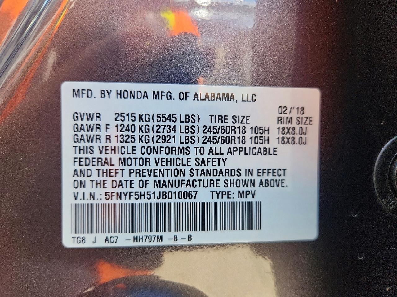 Honda Pilot Exl