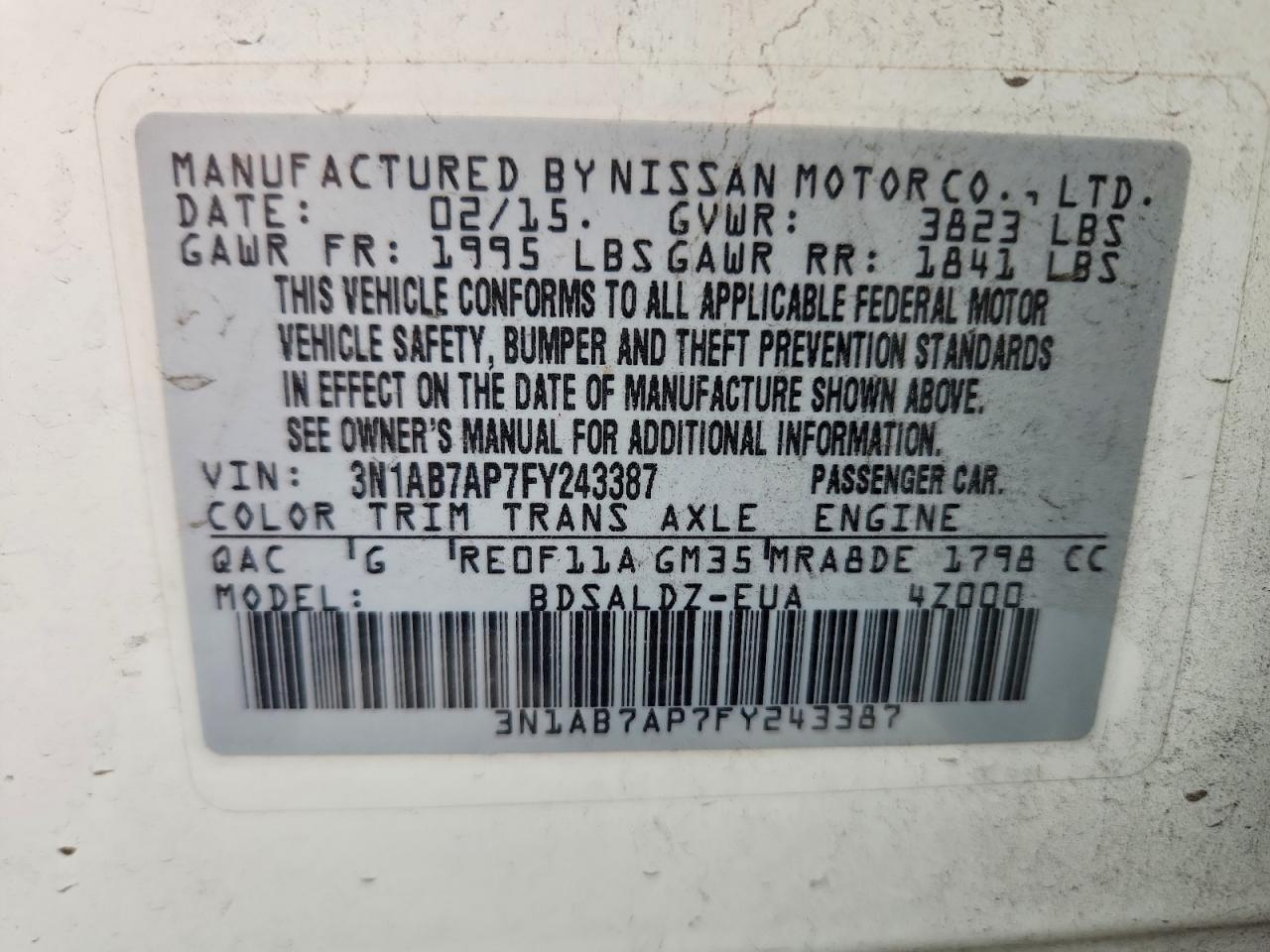 Nissan Sentra Sv