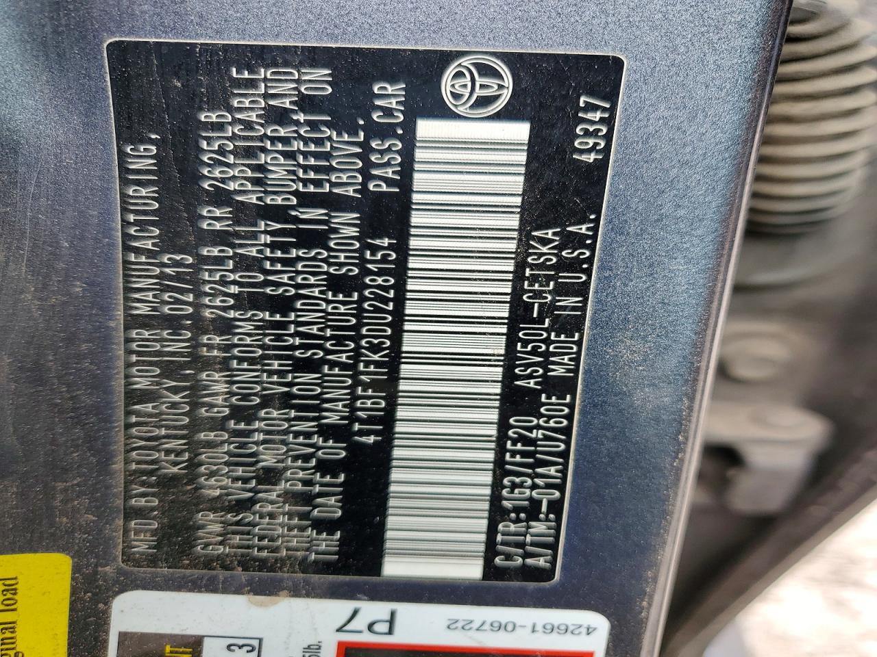 Toyota Camry Se