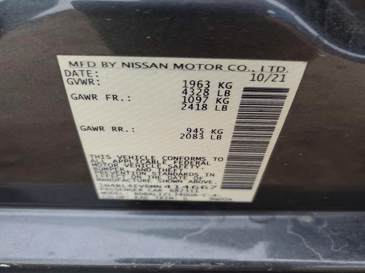 Nissan Altima Sl