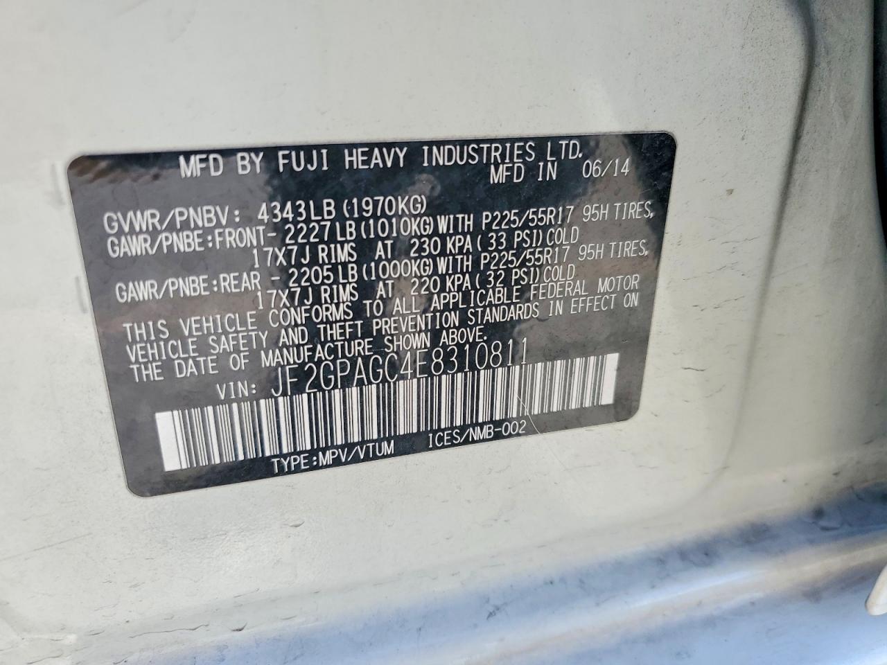 Subaru Xv 2.0 Limited