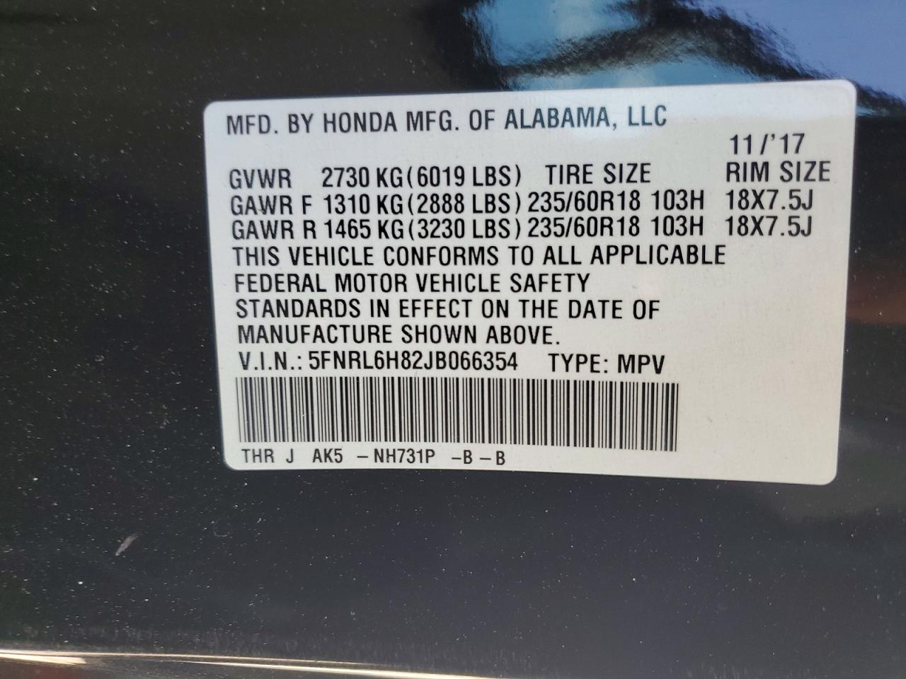 Honda Odyssey Touring