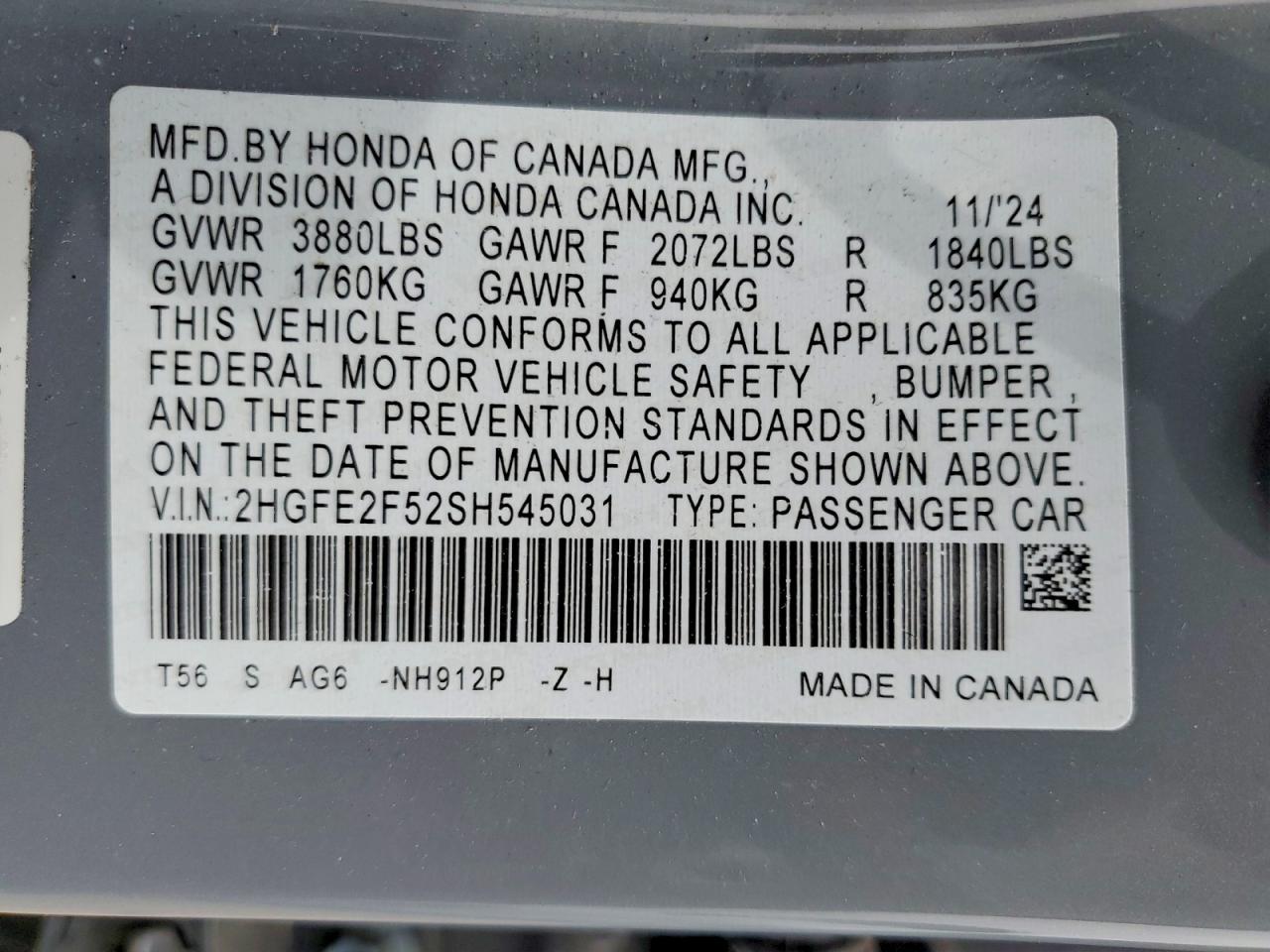 Honda Civic Sport