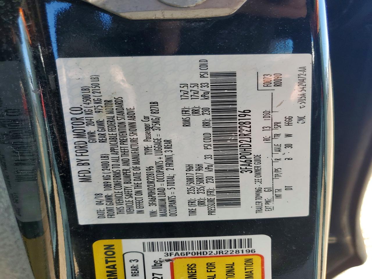 Ford Fusion Se