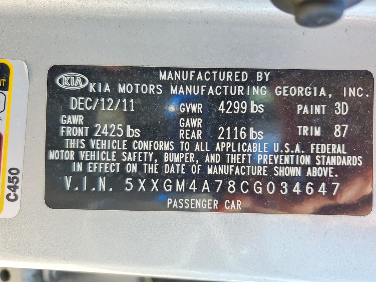 Kia Optima Lx